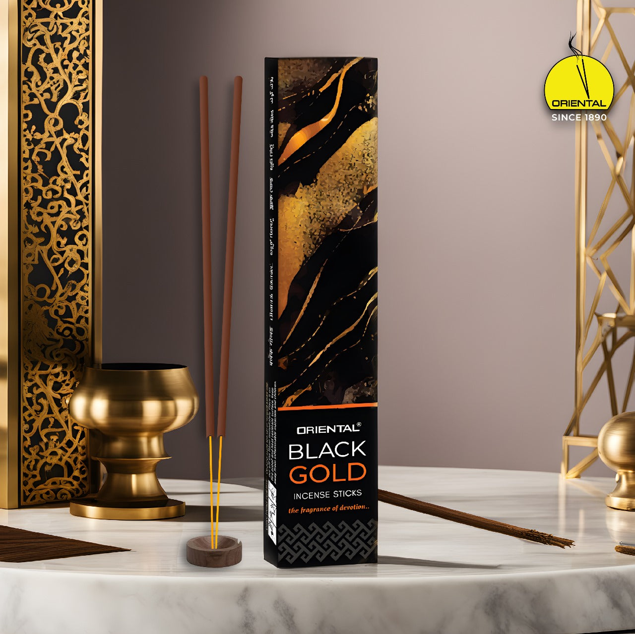 Black Gold Incense sticks by New Oriental Agarbatti Co