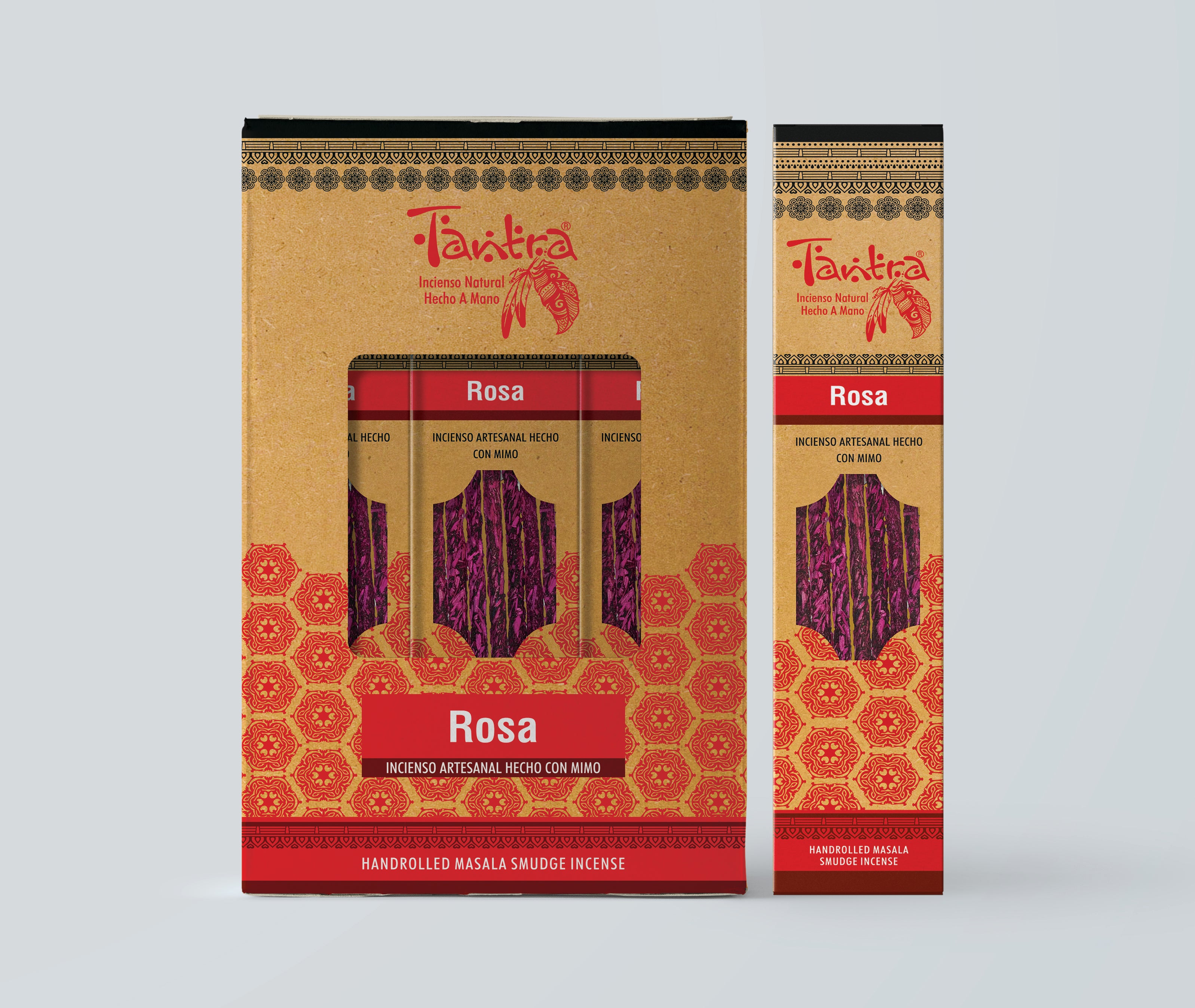 Rosa Handrolled Masala smudge Incense sticks by Tantra