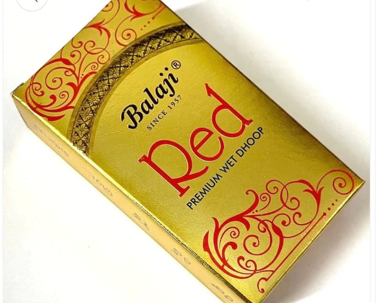 Red - Premium wet dhoop by Balaji Agarbatti