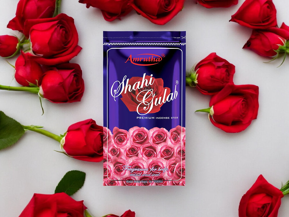 Amrutha Aromatics | Shahi Gulab Incense Sticks