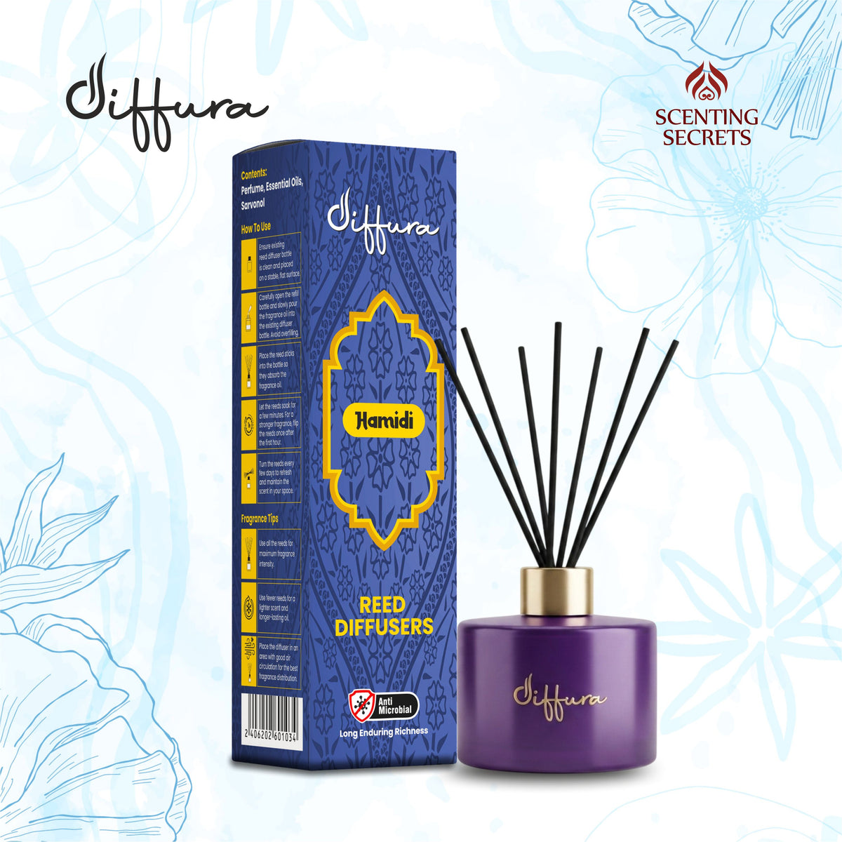 Diffura | Hamidi | Reed diffusers