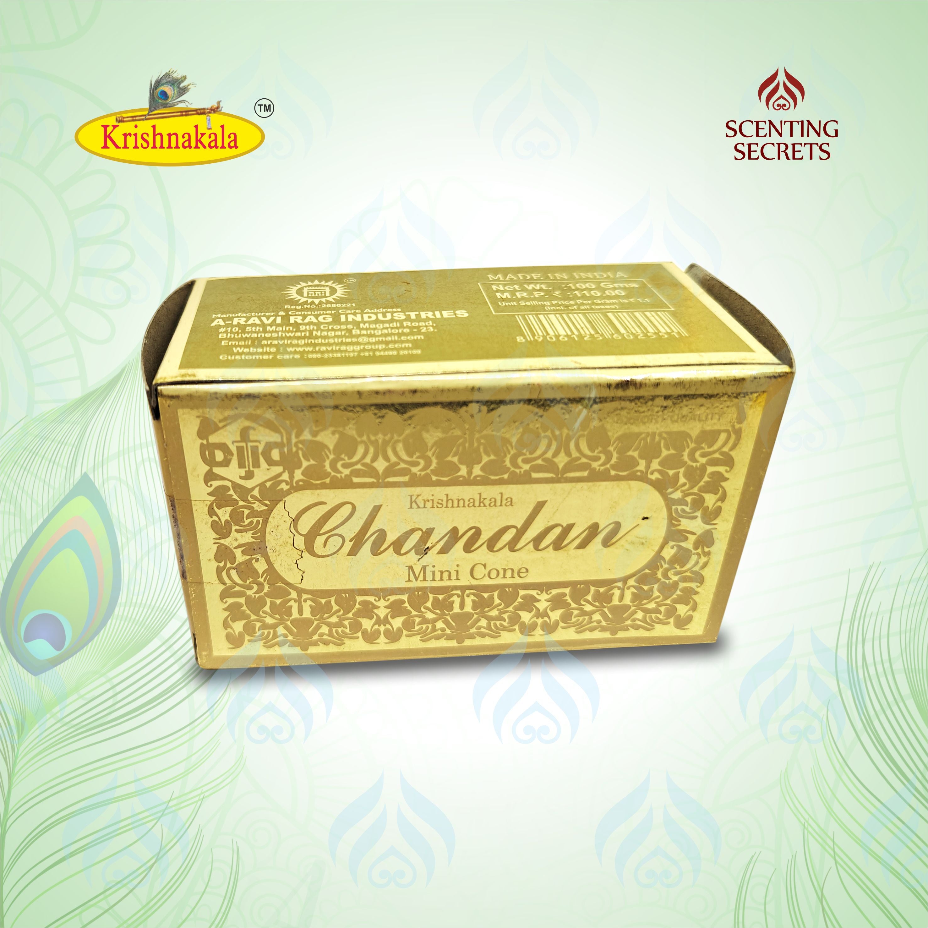 Chandan premium mini cones by KrishnaKala