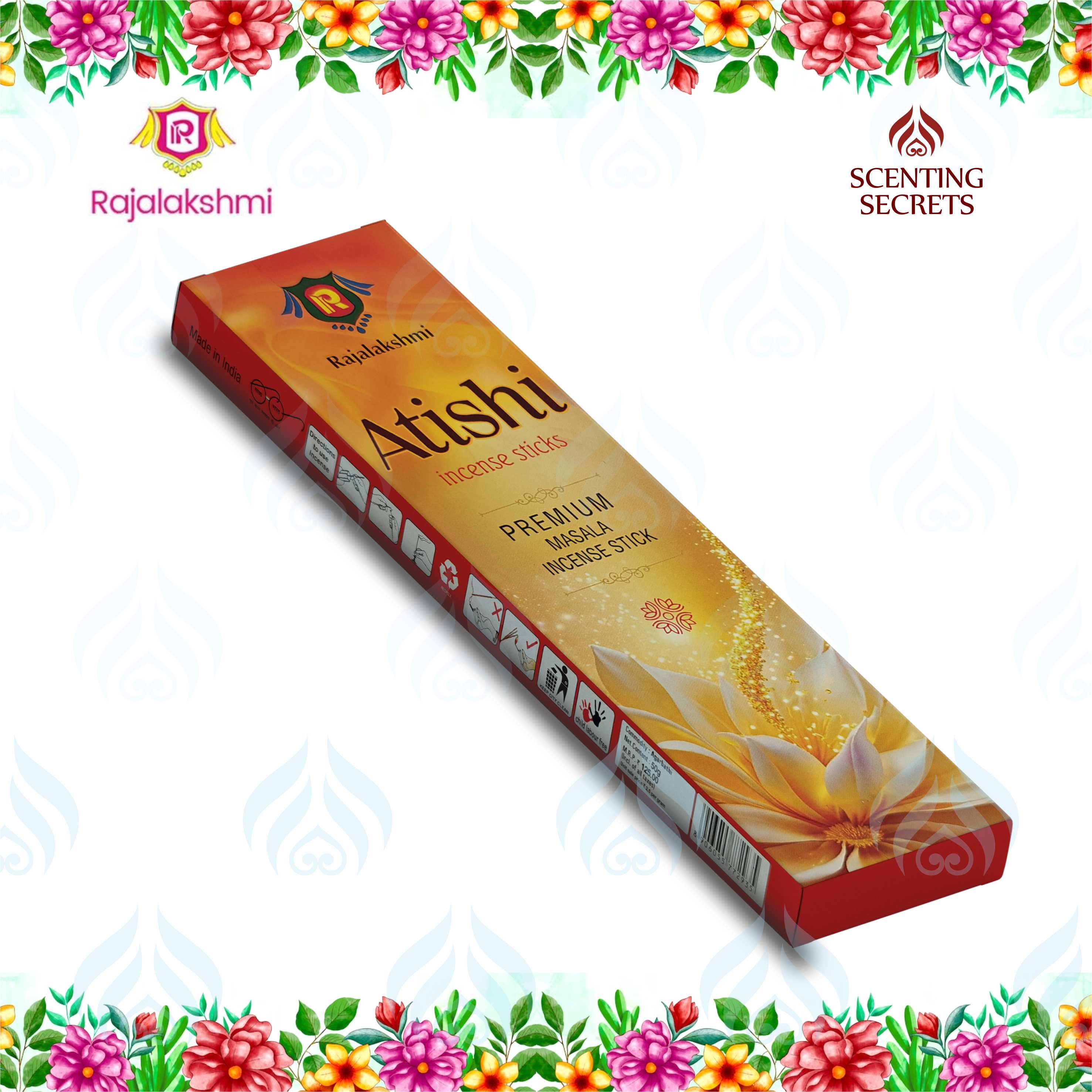 Atishi Incense sticks by Rajalakshmi perfumery works