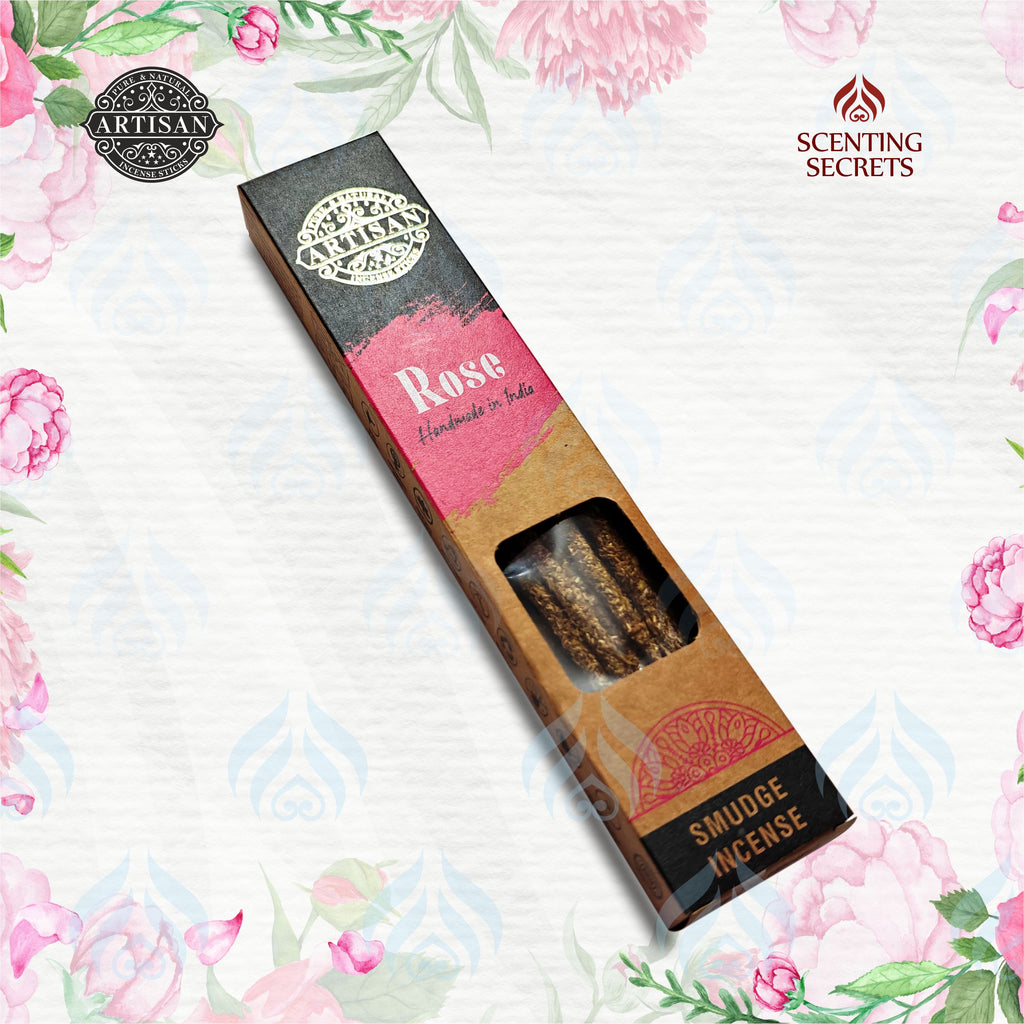 Rose Smudge Incense sticks by Artisan