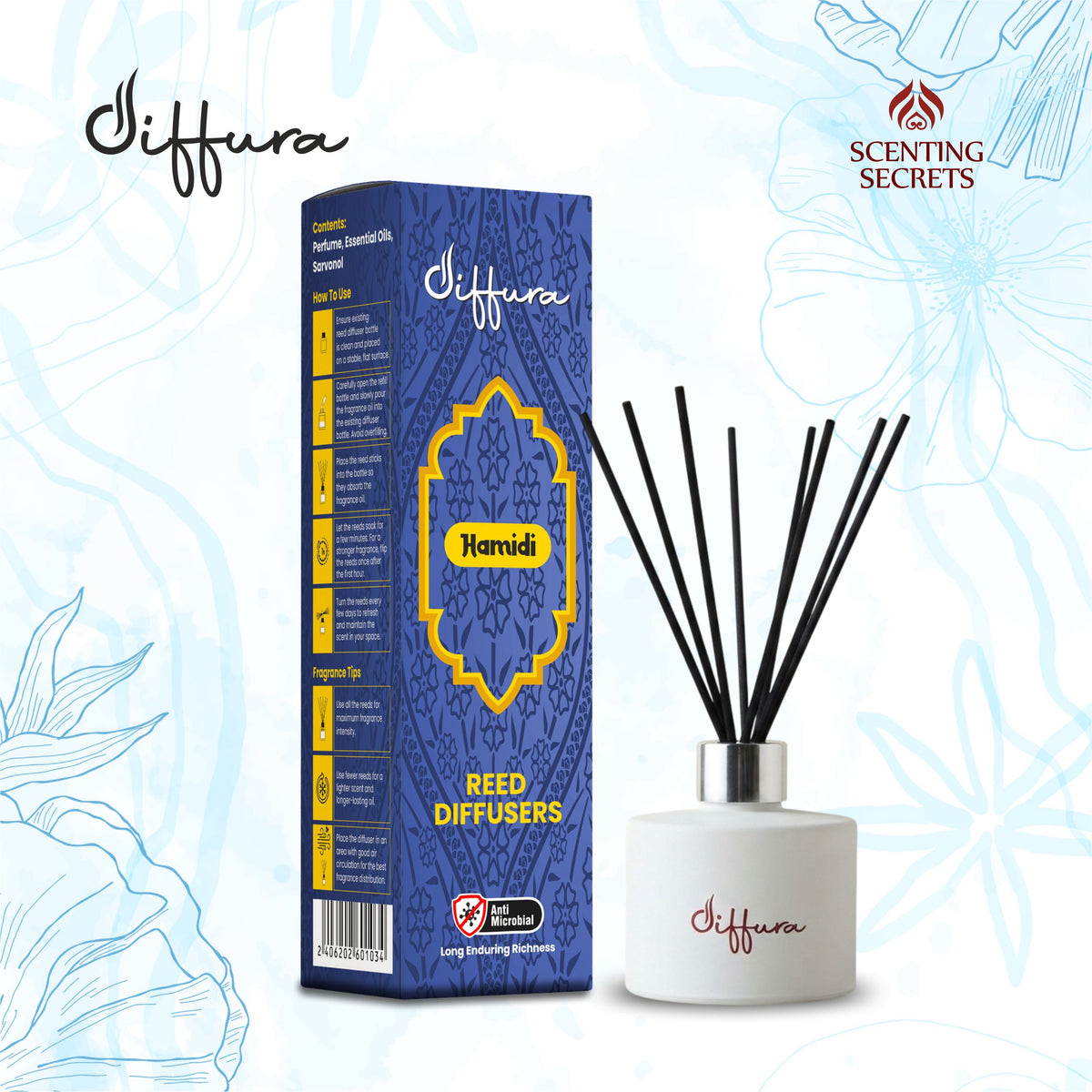 Diffura | Hamidi | Reed diffusers