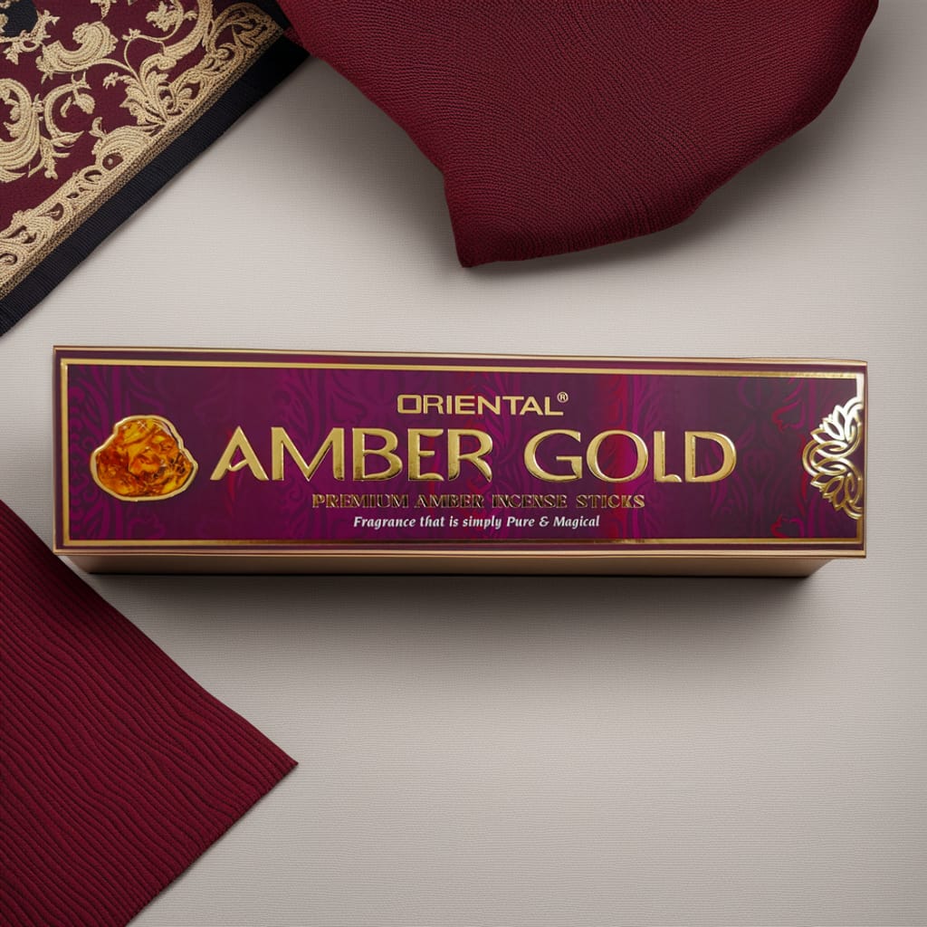 Amber Gold Luxury Incense sticks by Oriental