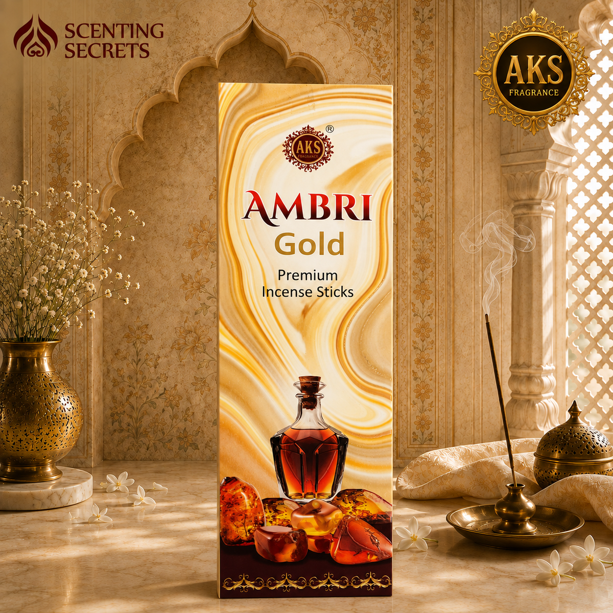 Ambri Gold |  A K S fragrance | Luxury Incense sticks