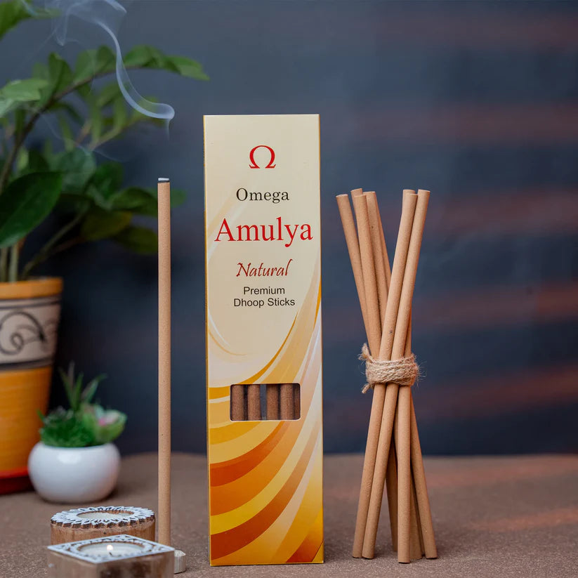 Amulya Natural Premium dhoop sticks by Omega Incense