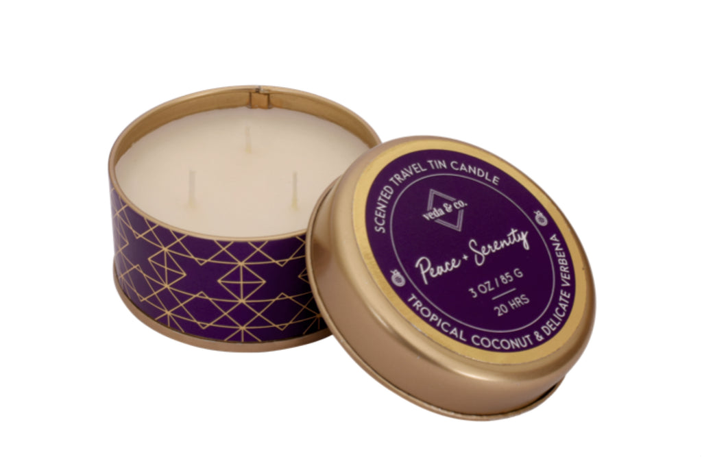 Peace + Serenity Aromatherapy candles from Veda & Co