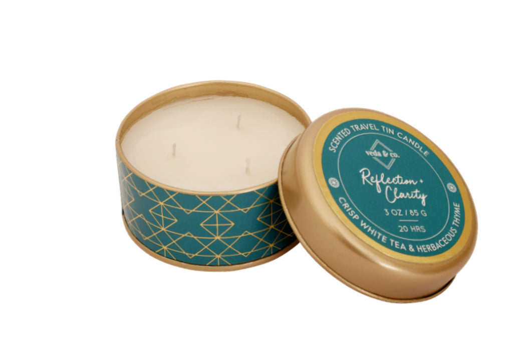 Reflection + Clarity Aromatherapy candles from Veda & Co