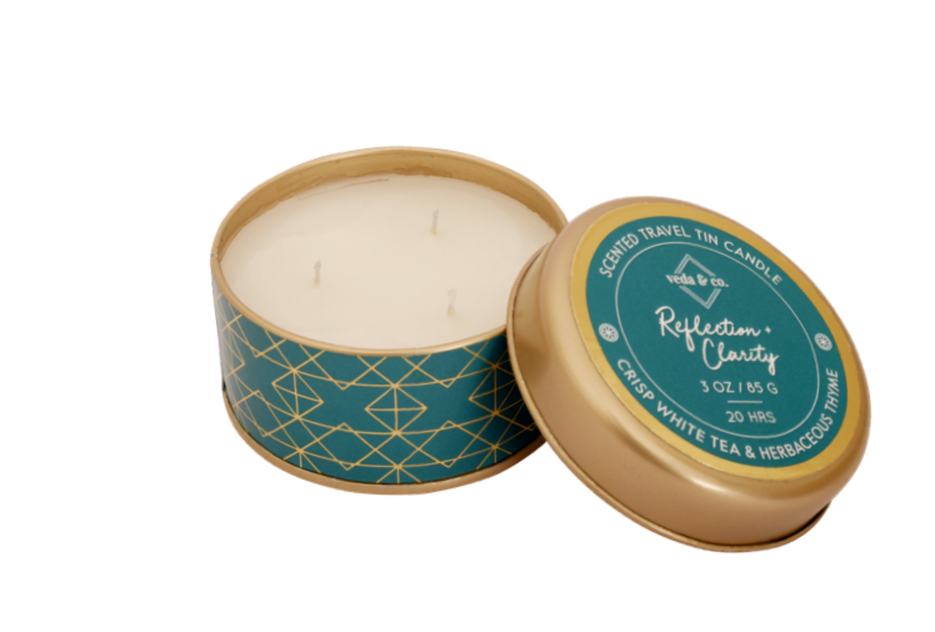 Reflection + Clarity Aromatherapy candles from Veda & Co