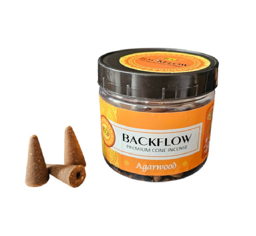 Agarwood Premium backflow Incense cones by Raj Fragrance