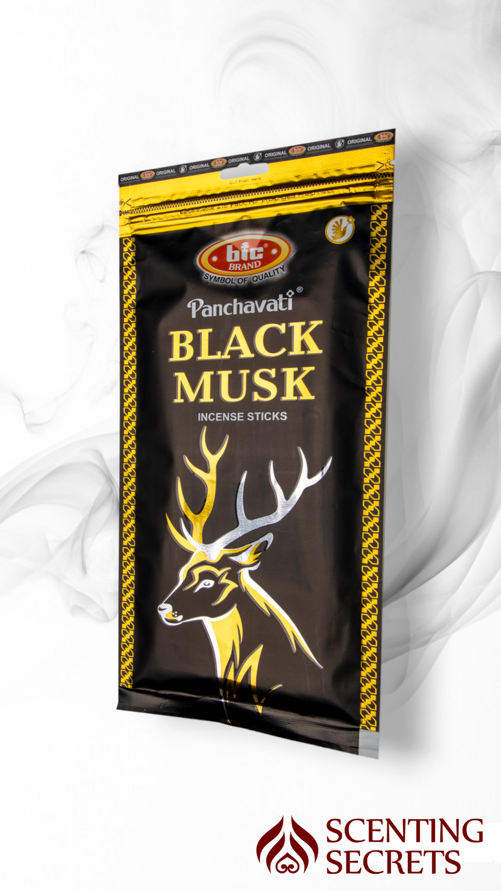 Black Musk Incense sticks by BIC Panchavati