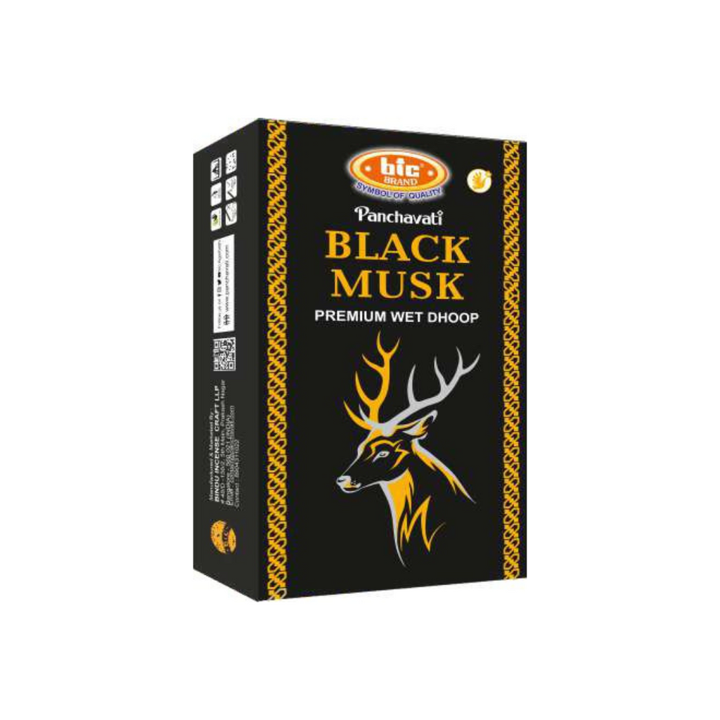 Black Musk Premium Wet dhoop sticks by BIC Panchavati