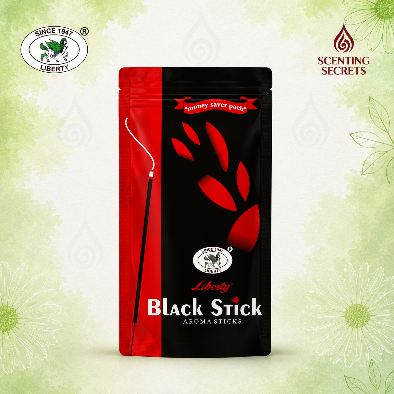 Black Stick - Incense Sticks by Liberty