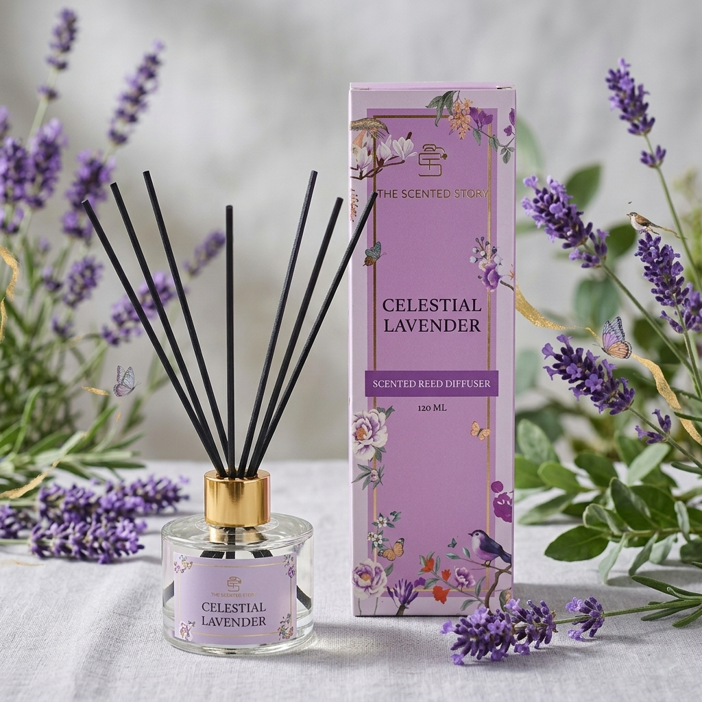 Celestial Lavender Reed diffuser by The Scented story