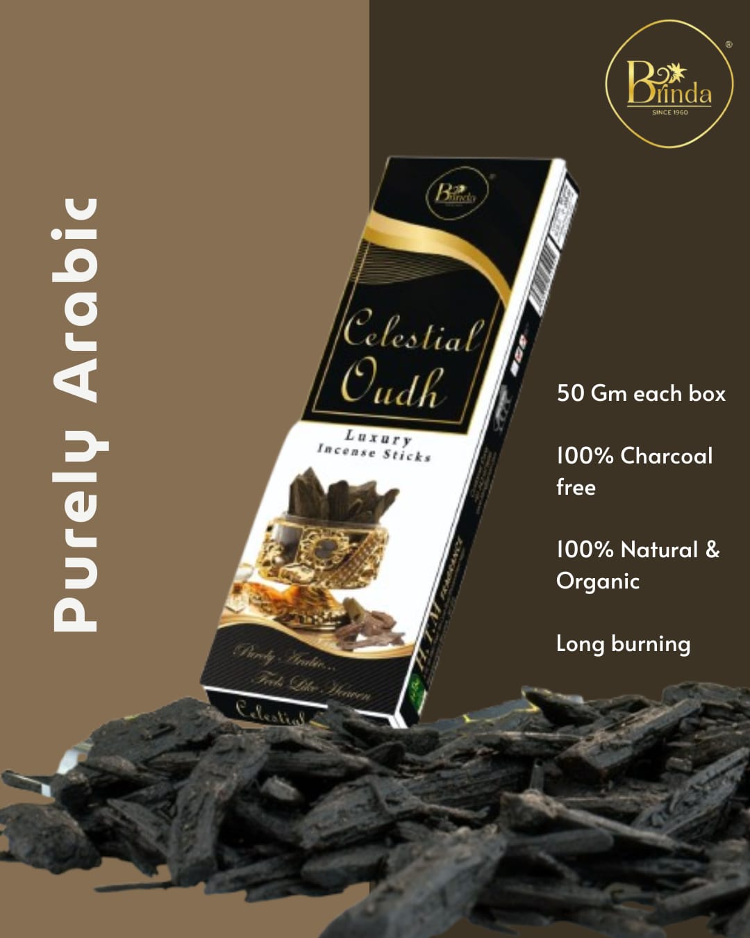Celestial Oudh Luxury incense sticks by Brinda