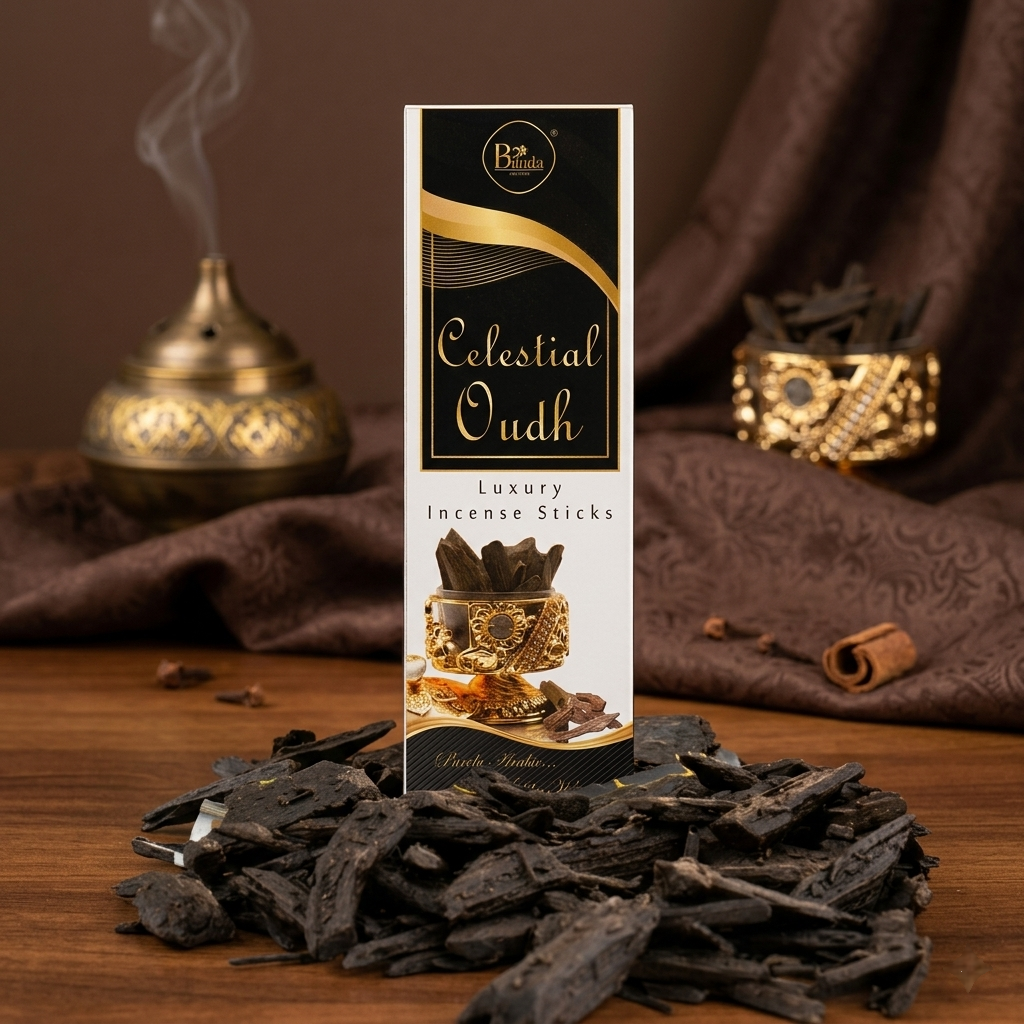 Celestial Oudh Luxury incense sticks by Brinda