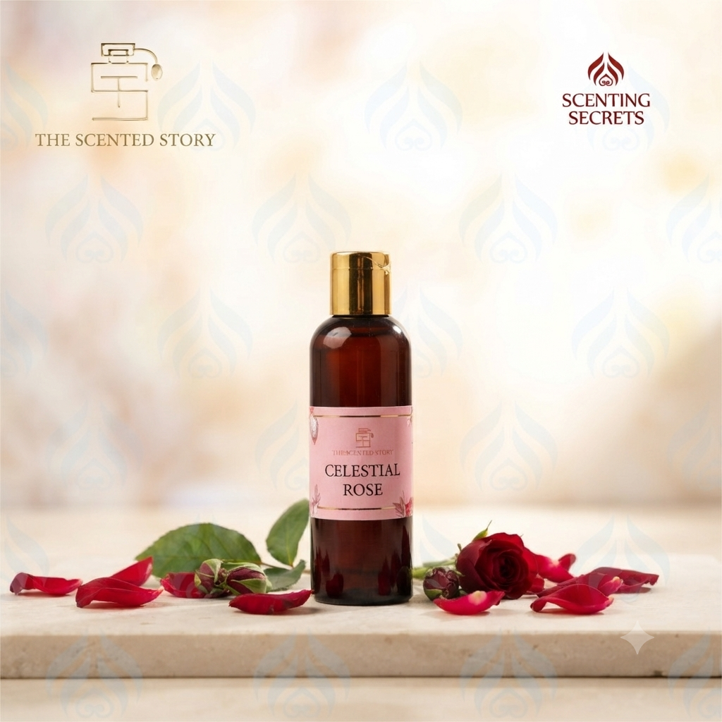 Celestial Rose Reed diffuser by The Scented story