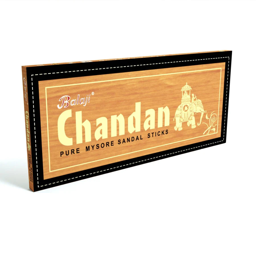 Chandan - Pure Mysore Sandal incense Sticks by Balaji Agarbatti