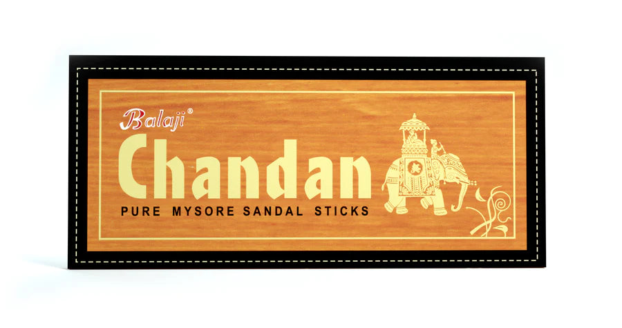 Chandan - Pure Mysore Sandal incense Sticks by Balaji Agarbatti