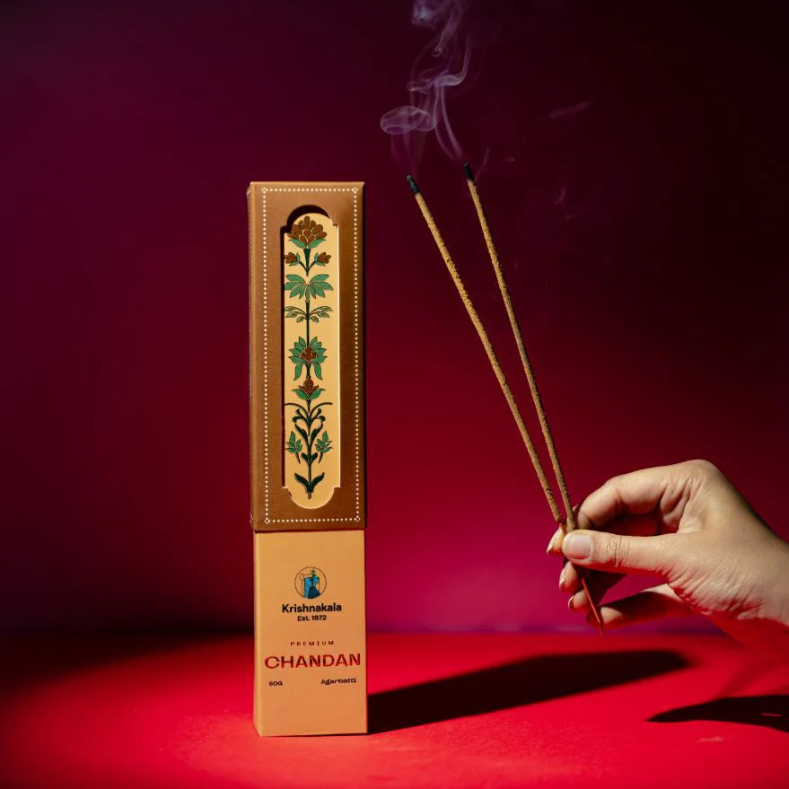 Premium Chandan Luxury Incense sticks by KrishnaKala Wellness
