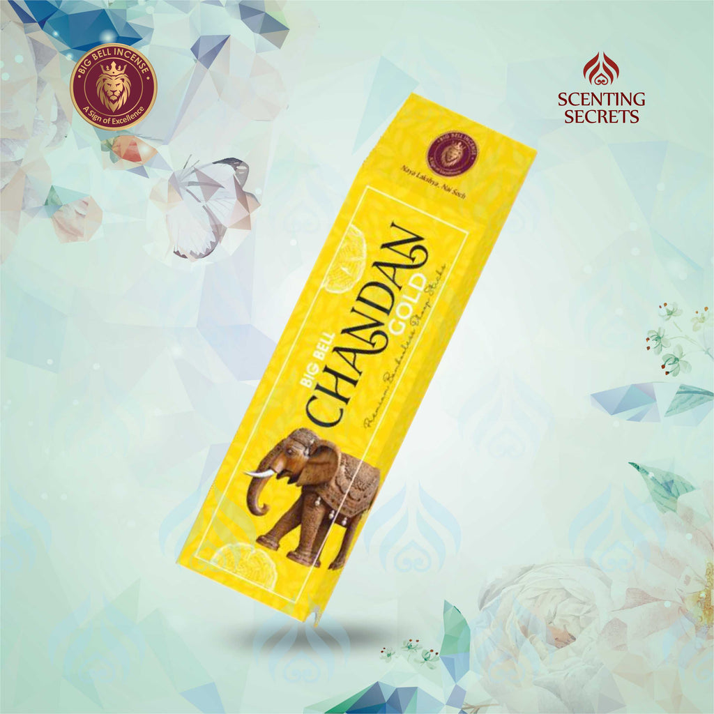 Chandan Gold Luxury Dhoop Sticks by Big Bell Incense