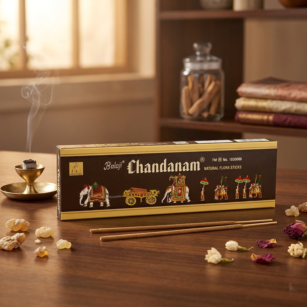 Chandanam - Natural flora incense sticks by Balaji Agarbatti