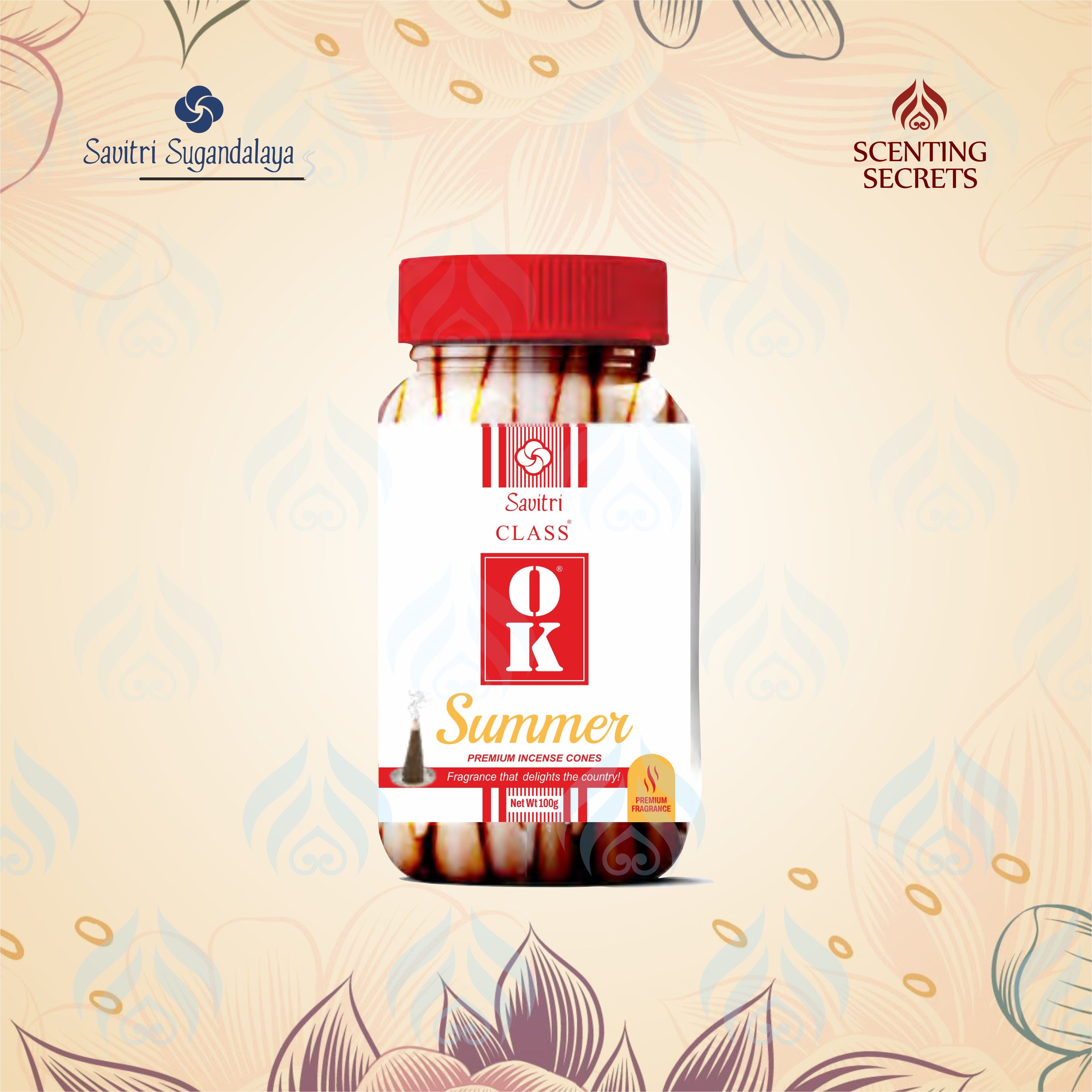 Class OK Collection |  Summer Incense cones | Savitri Sugandalaya