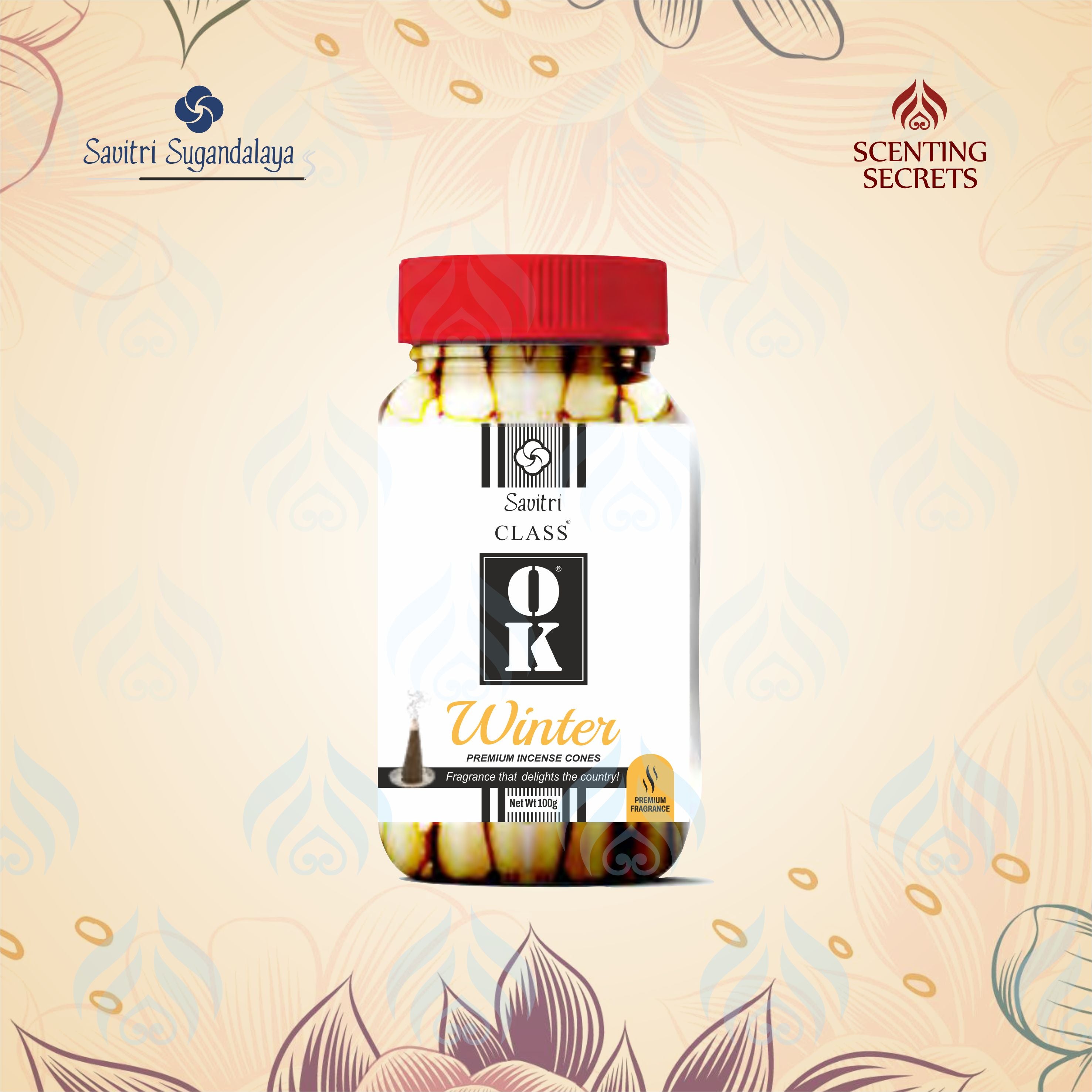 Class OK Collection |  Winter Premium Incense cones | Savitri Sugandalaya