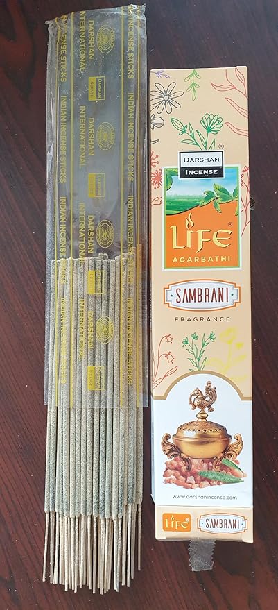 Sambrani Incense sticks -  Life agarbathi by Darshan incense