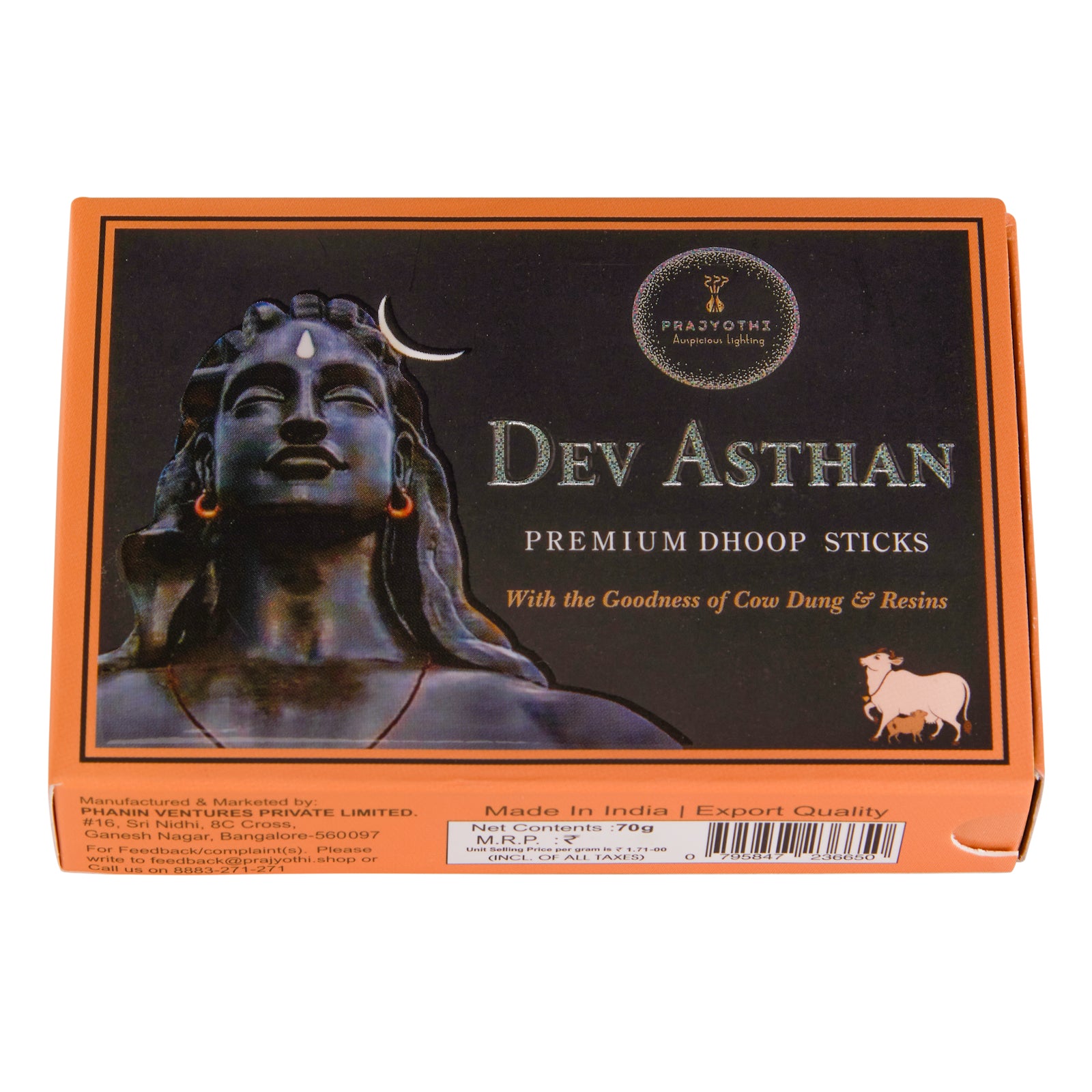 Dev Asthan - Premium Dhoop sticks by PraJyothi