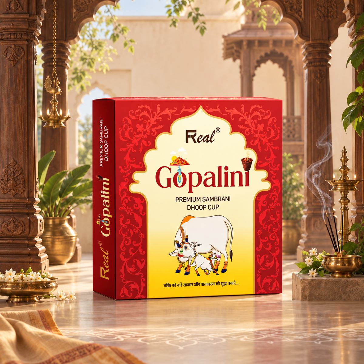 Gopalini Premium Sambrani Dhoop Cups by Real fragrances