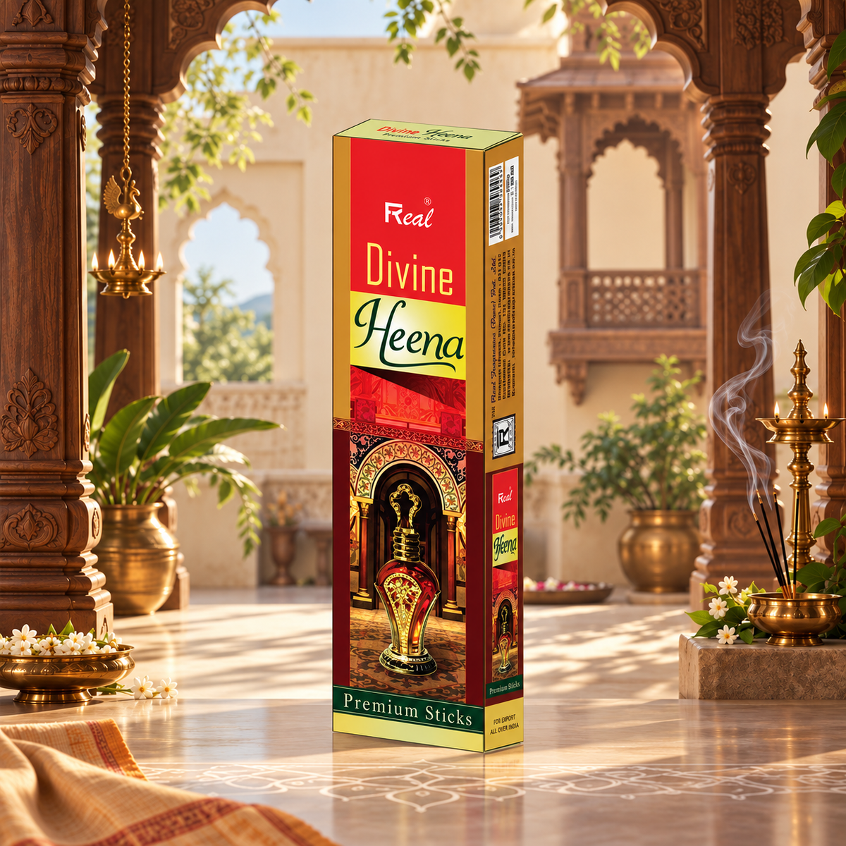 Divine Heena Premium Incense sticks by Real fragrances