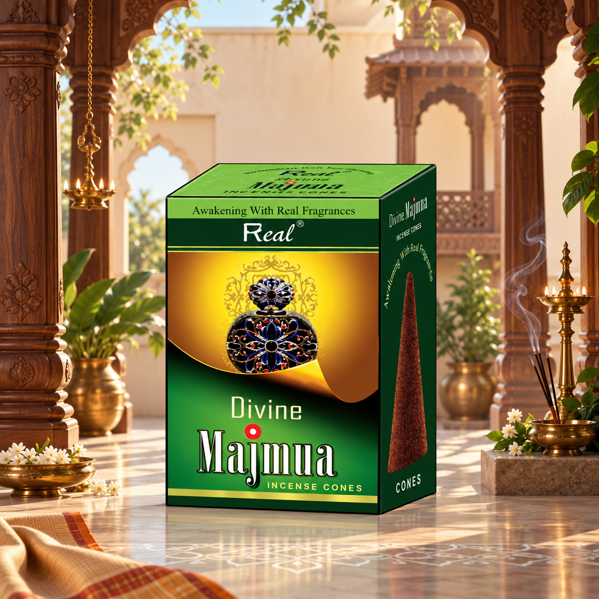 Divine Majmua Premium Incense cones by Real fragrances