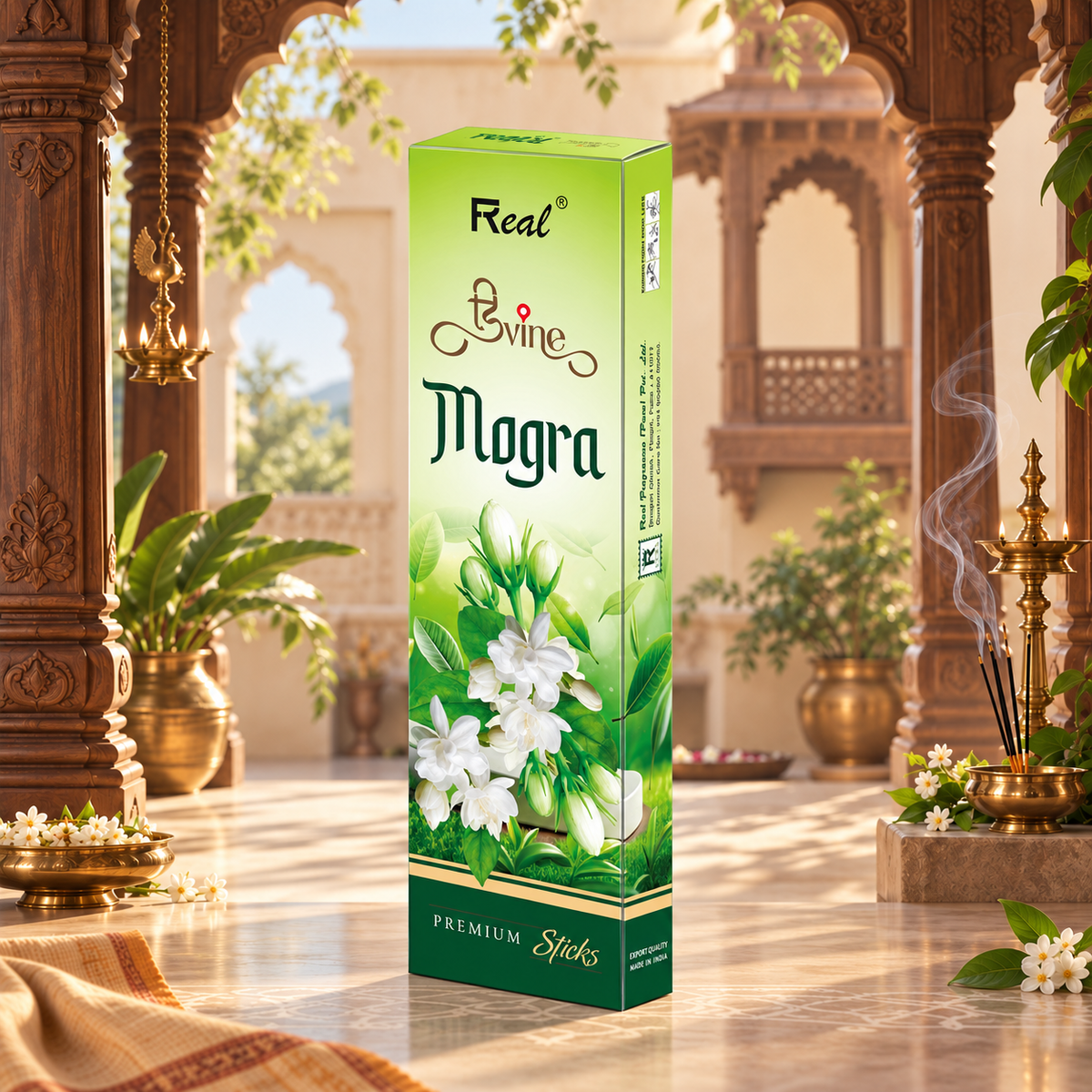 Divine Mogra Premium Incense sticks by Real fragrances