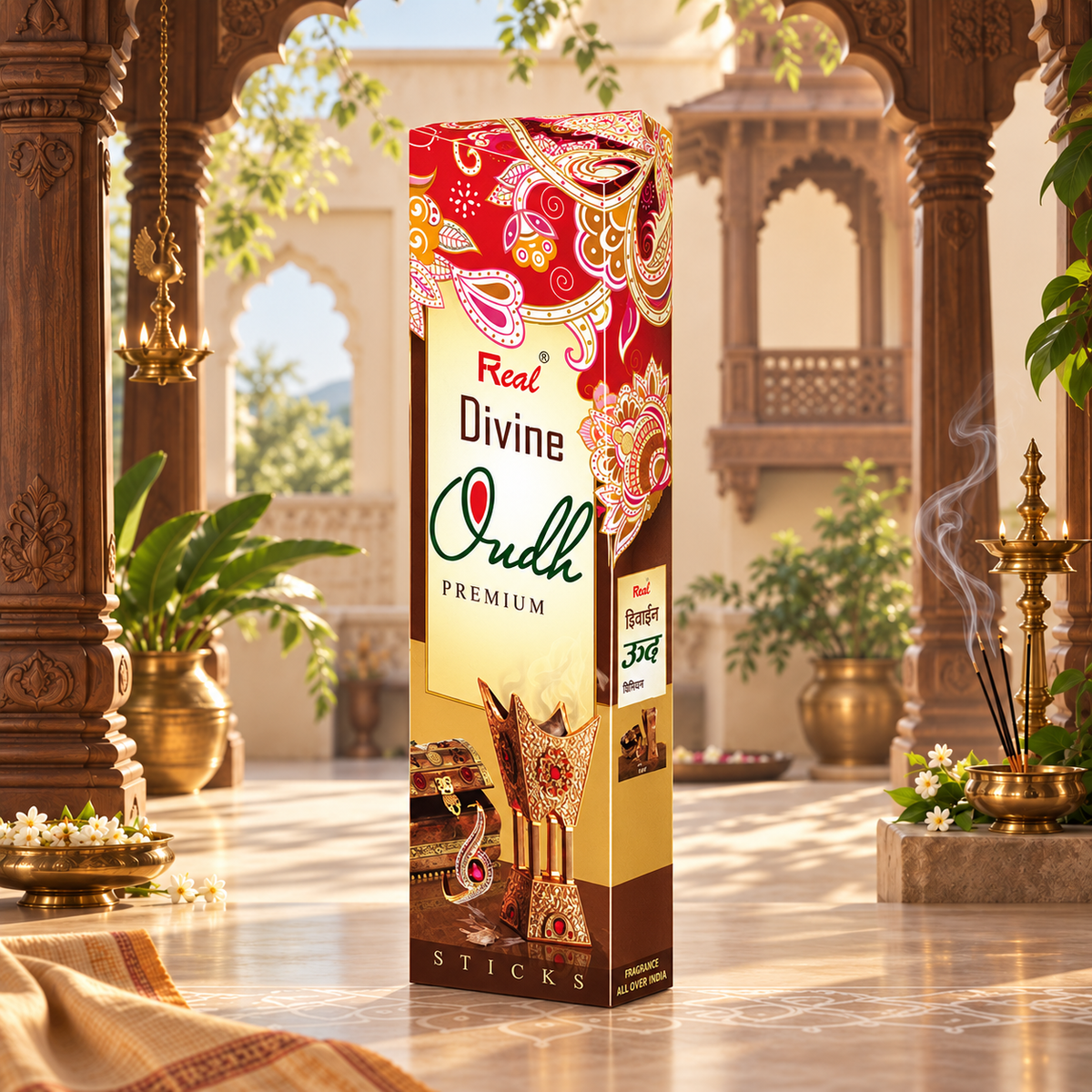 Divine Oudh Premium Incense sticks by Real fragrances