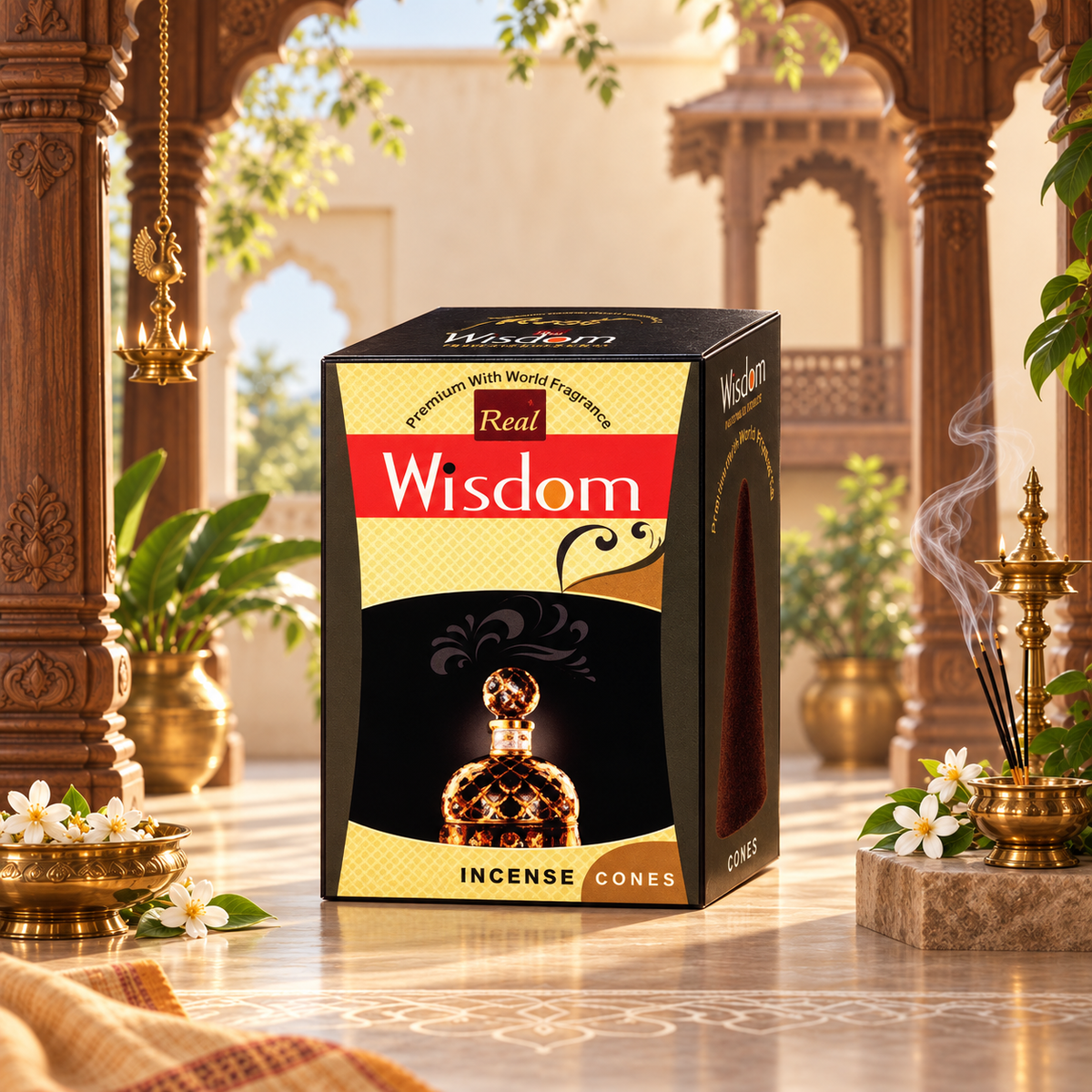 Divine Wisdom Premium Incense cones by Real fragrances