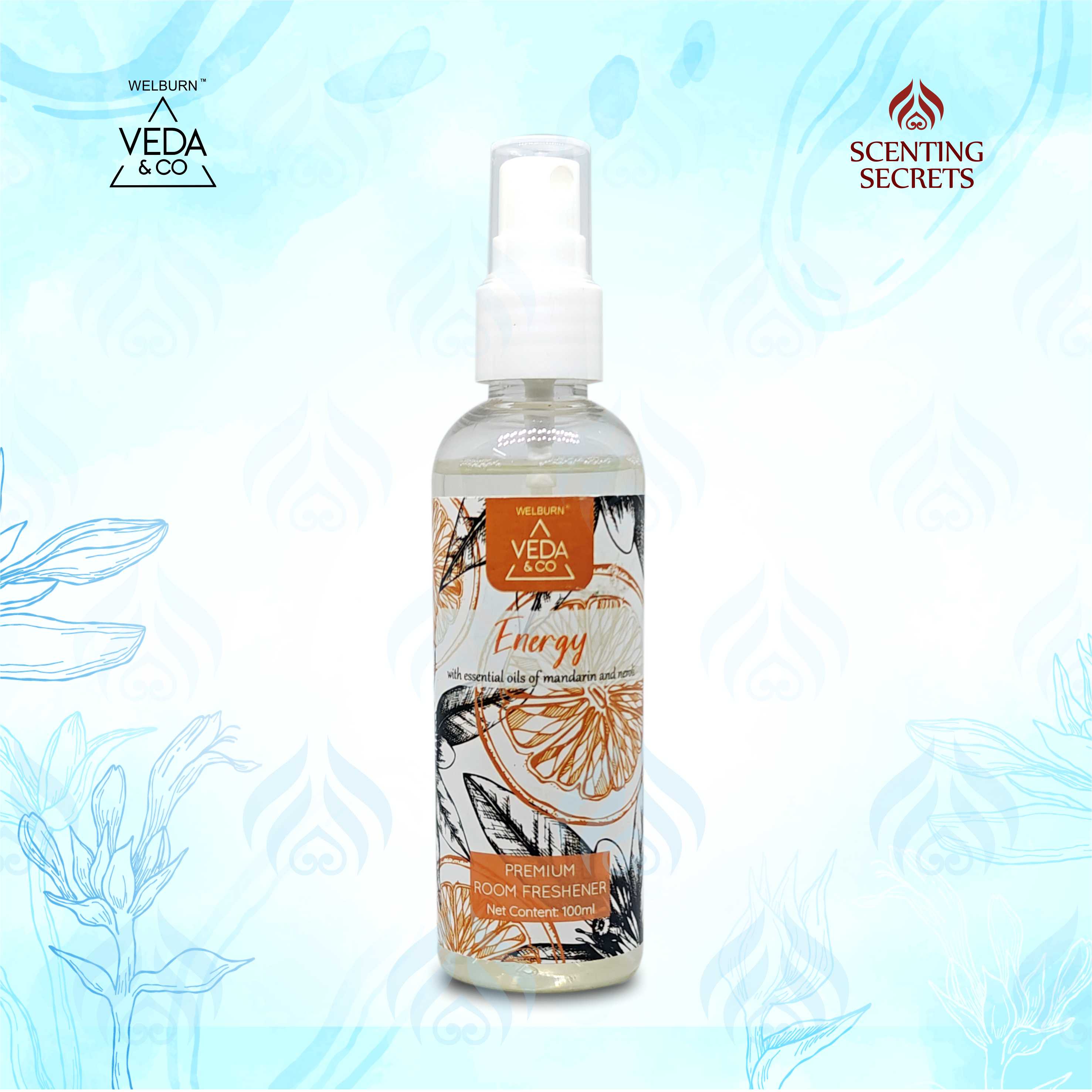 Energy Premium room freshener by Veda & Co