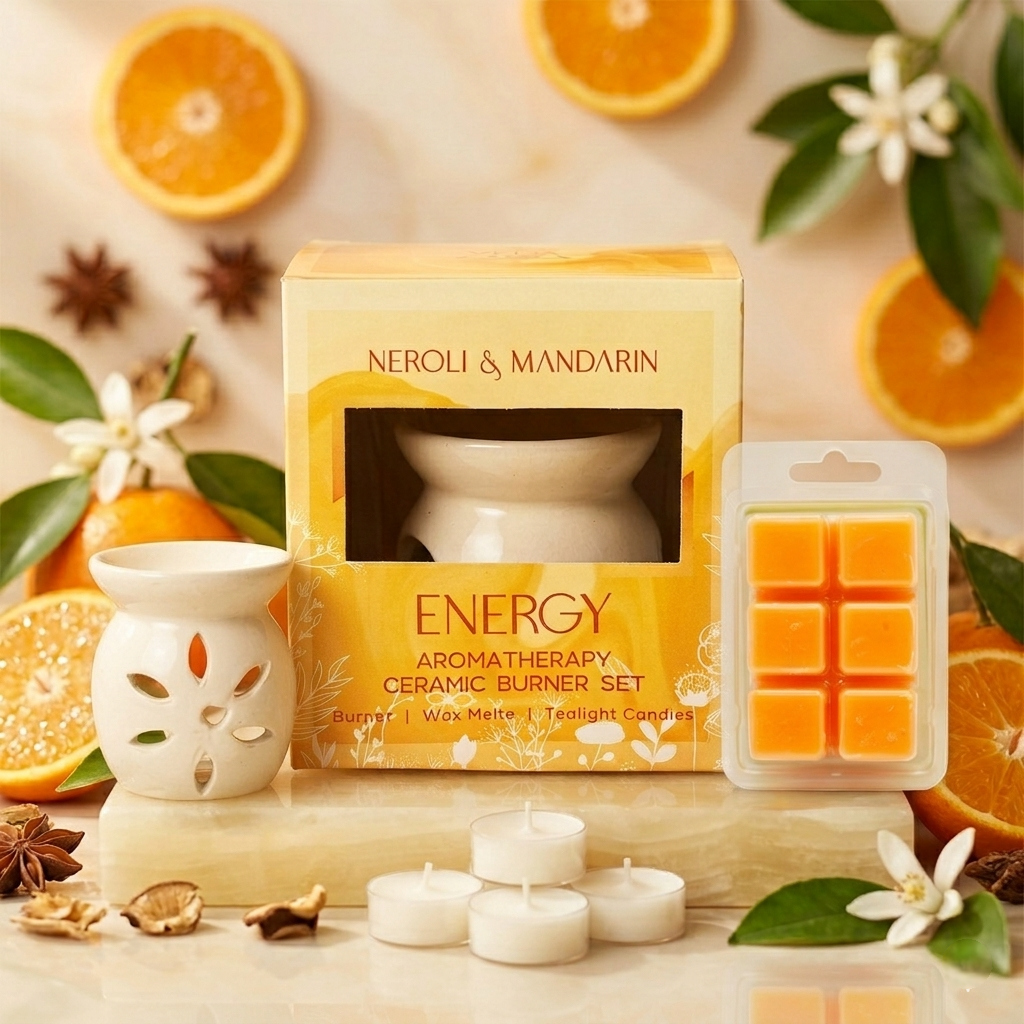 Energy - Aromatherapy ceramic burner set from Veda & Co