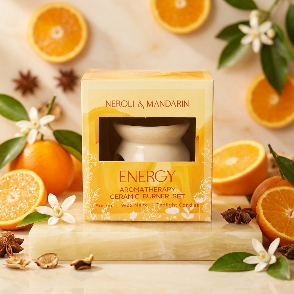 Energy - Aromatherapy ceramic burner set from Veda & Co