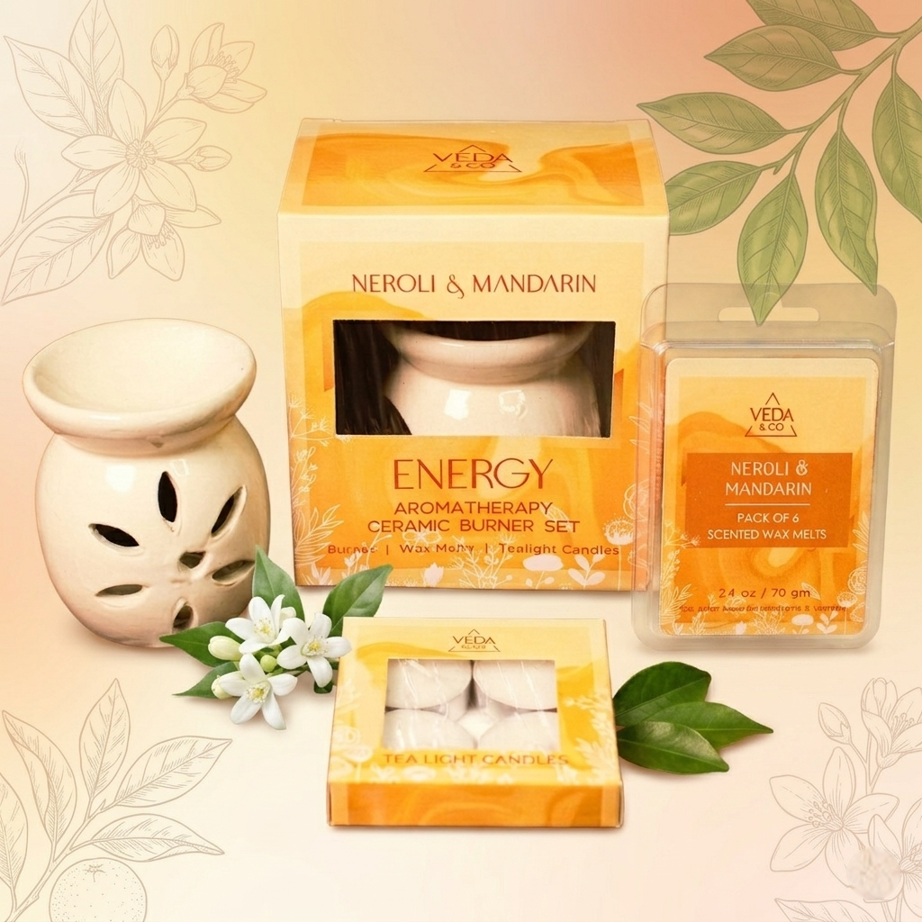 Energy - Aromatherapy ceramic burner set from Veda & Co