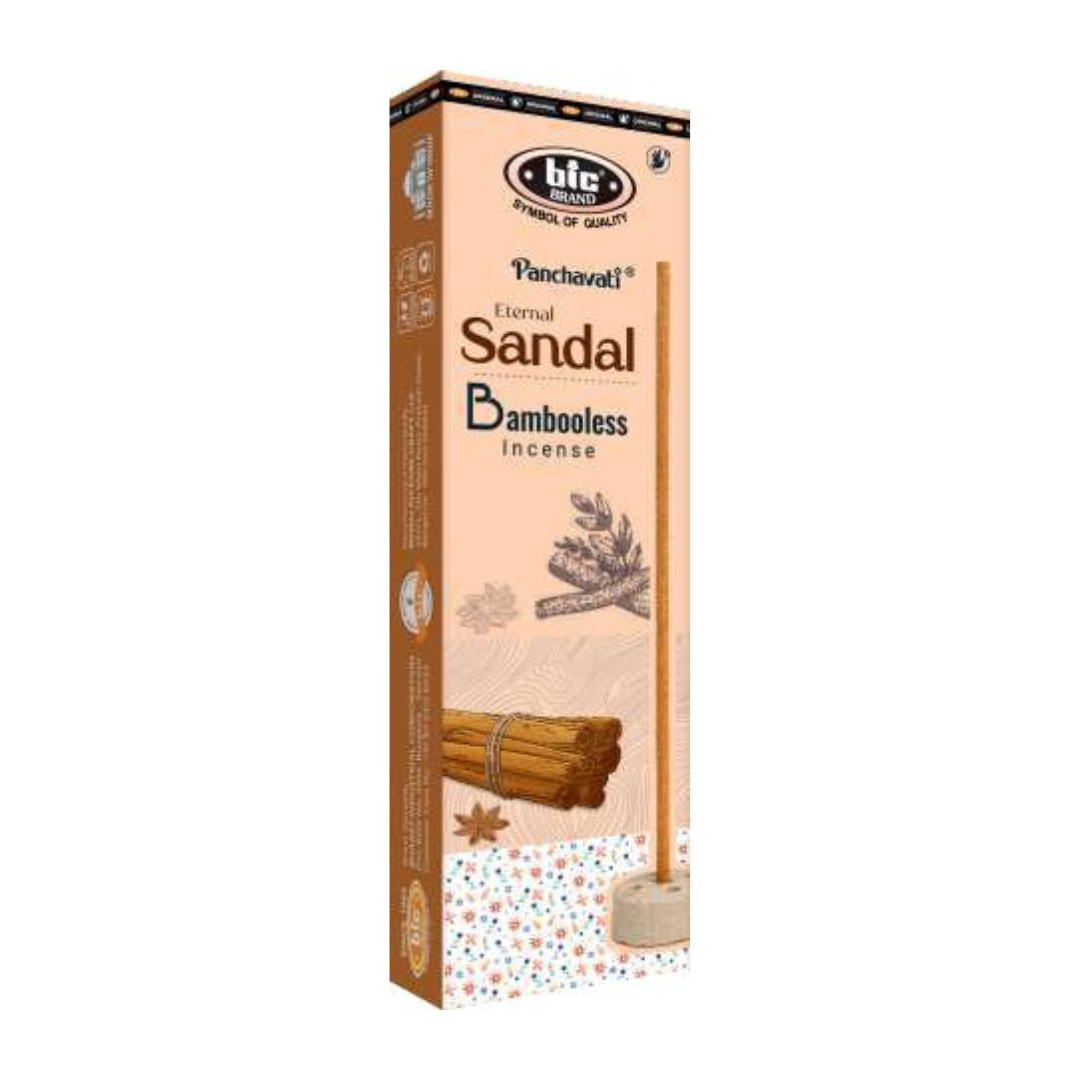 Eternal Sandal Bambooless Incense sticks by BIC Panchavati