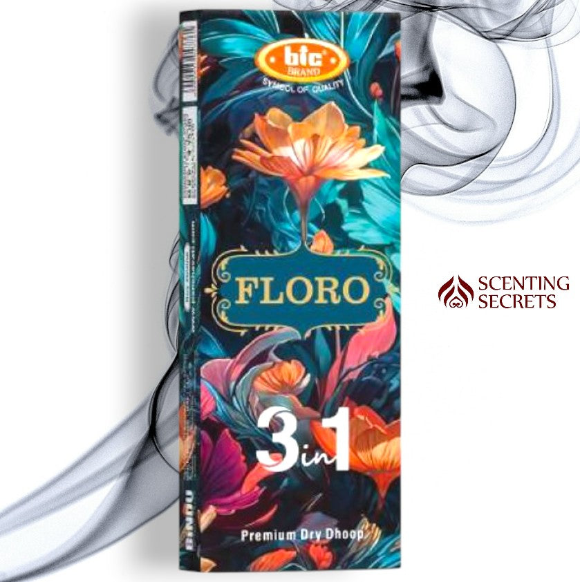 Floro 3 in 1 Premium Dhoop sticks  by BIC Panchavati