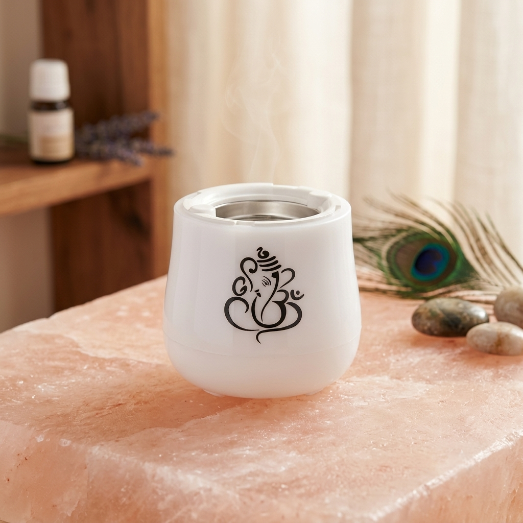 Ganesh Design | Electric incense burner | Inbuilt night lamp