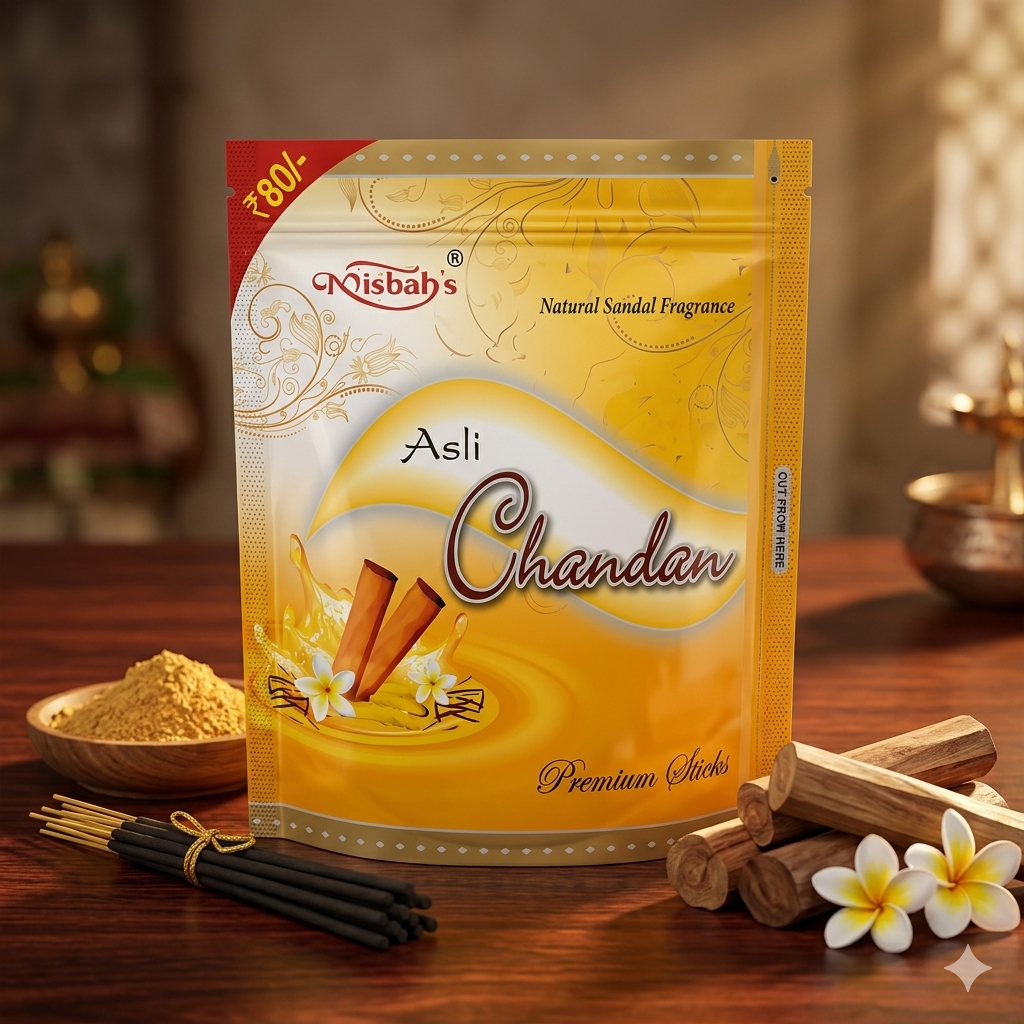 Asli Chandan Incense Sticks by Misbah Fragrances