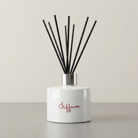 Glossy White glass jar