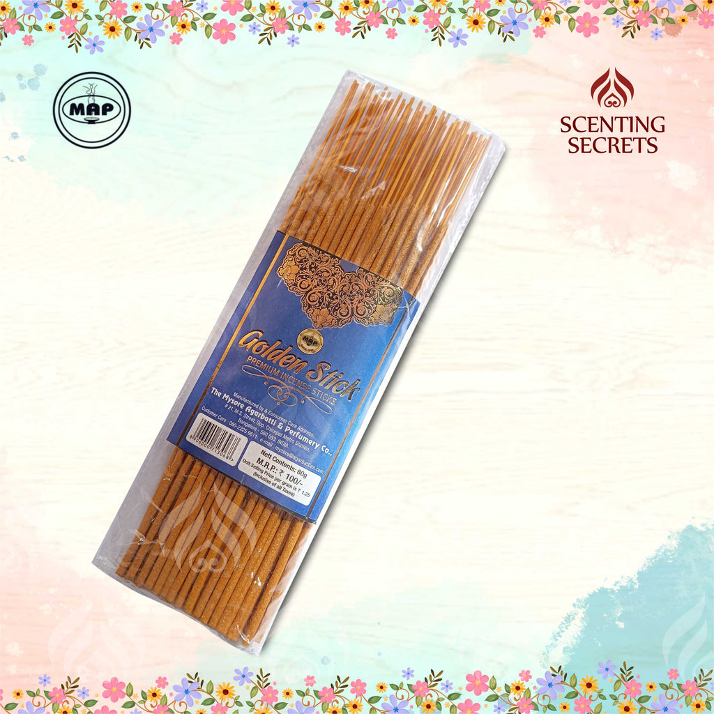 Golden Stick Premium incense sticks by The Mysore Agarbatti & Perfumery Co