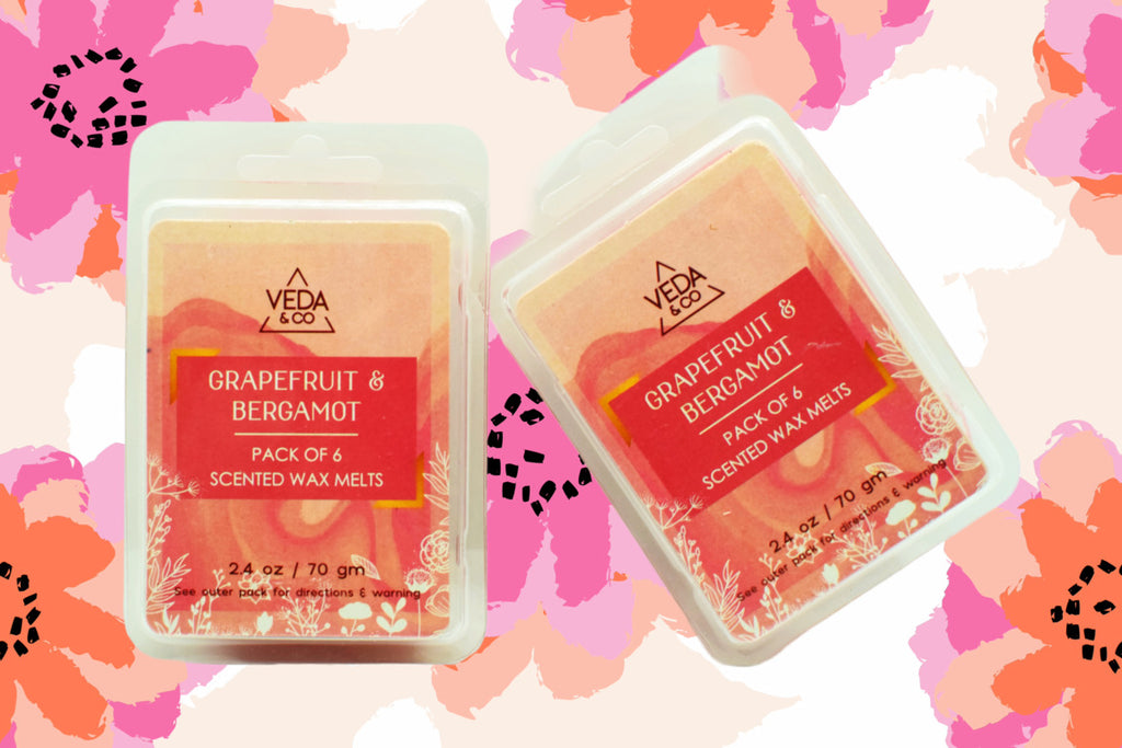 Grapefruit & bergamot - Wax melts set by Veda & Co