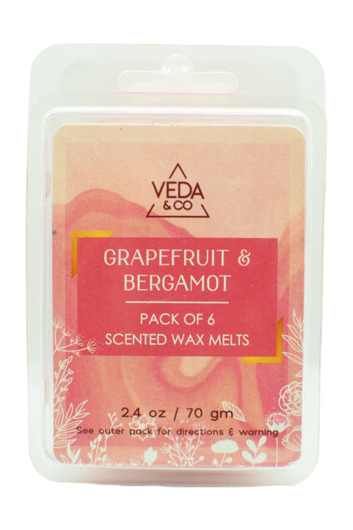 Grapefruit & bergamot - Wax melts set by Veda & Co